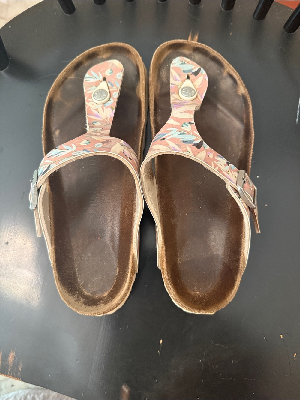 Women’s Birkenstock Floral Pink Gizeh Sandals